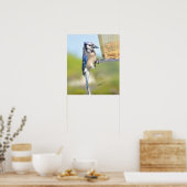 Prachtige Blue Jay Poster of Print (Keuken)
