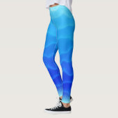 Prachtige Blue Lagoon Wave Pattern Leggings (Links)