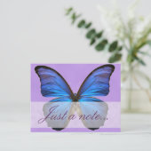 Prachtige Blue Morpho Butterfly Briefkaart (Staand voorkant)