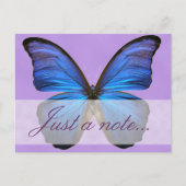 Prachtige Blue Morpho Butterfly Briefkaart (Voorkant)