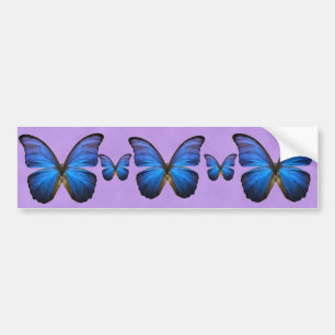 Prachtige Blue Morpho Butterfly Bumpersticker