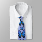 Prachtige Blue Morpho Butterfly Stropdas (Gebonden)