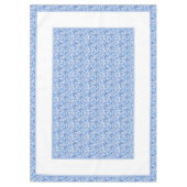 Prachtige Blue White Floral Paisley Art Pattern Tafelkleed (Voorkant)