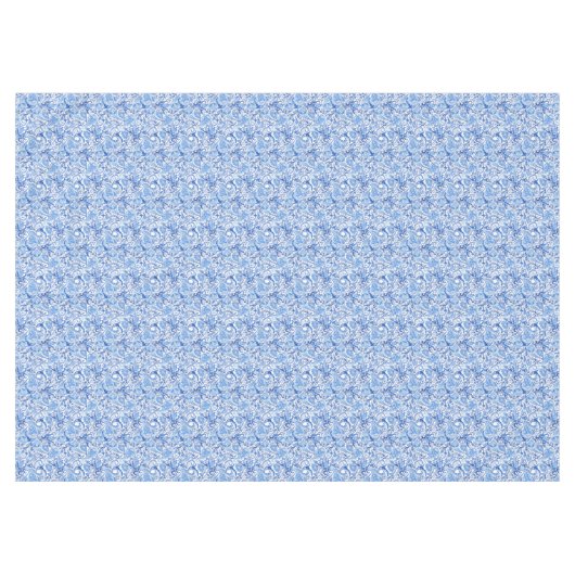 Prachtige Blue White Floral Paisley Art Pattern Tafelkleed (Voorkant (Horizontaal))