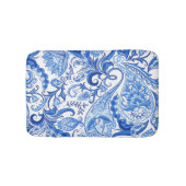 Prachtige Blue White Floral Paisley Pattern Badmat (Voorkant)