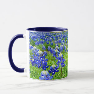 Prachtige Bluebonnets Texas Fotografie Mok