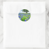 Prachtige Bluebonnets Texas Fotografie Ronde Sticker (Tas)