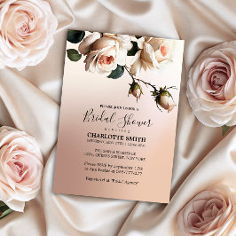 Prachtige Blush Beige Oil Roos Vrijgezellenfeest I Kaart