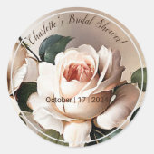 Prachtige Blush Beige Oil Roos Vrijgezellenfeest K Ronde Sticker (Voorkant)