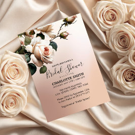 Prachtige Blush Beige Oil Roos Vrijgezellenfeest Kaart