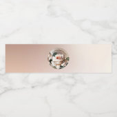 Prachtige Blush Beige Oil Roos Vrijgezellenfeest Waterfles Etiket (Enkel label)