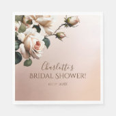 Prachtige Blush Beige Olie Roze Bruiloft Feest  Servet (Voorkant)