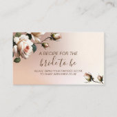 Prachtige Blush Beige Olie Roze Bruiloft Uitnodigi Informatiekaartje (Voorkant)