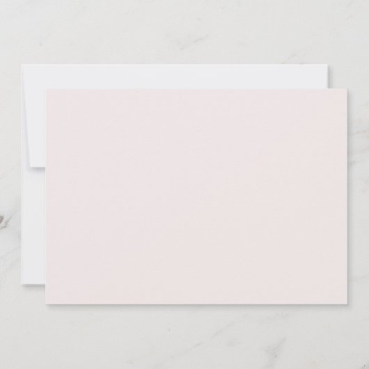 Prachtige Blush Bloemen Bruiloft Save The Date (Achterkant)
