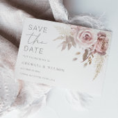 Prachtige Blush Bloemen Bruiloft Save The Date