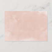 Prachtige Blush & Bourgogne Flowers Elegant Weddin Informatiekaartje (Achterkant)