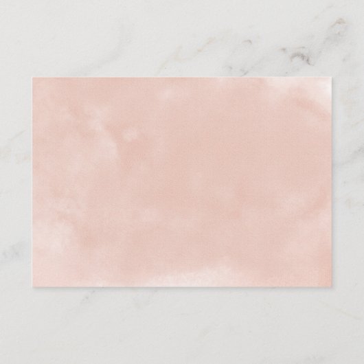 Prachtige Blush & Bourgogne Flowers Elegant Weddin Informatiekaartje (Achterkant)