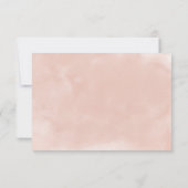 Prachtige Blush & Bourgogne Flowers Elegant Weddin RSVP Kaartje (Achterkant)