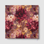 Prachtige Blush Bourgondië Gold bruiloft gastenboe Gastenboek (Achterkant)