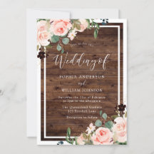 Prachtige Blush Flowers & Rustic Wood Wedding