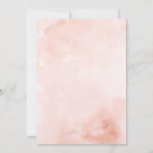 Prachtige Blush & White Flowers Quinceanera Kaart (Achterkant)