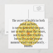 Prachtige boeddhistische prijsopgave met Vibrant M Briefkaart (Voorkant / Achterkant)