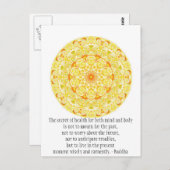 Prachtige boeddhistische prijsopgave met Vibrant M Briefkaart (Voorkant / Achterkant)