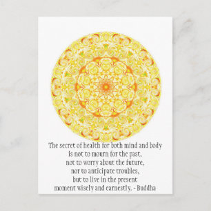 Prachtige boeddhistische prijsopgave met Vibrant M Briefkaart