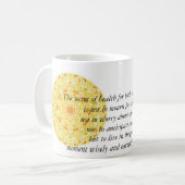 Prachtige boeddhistische prijsopgave met Vibrant M Koffiemok (Voorkant links)