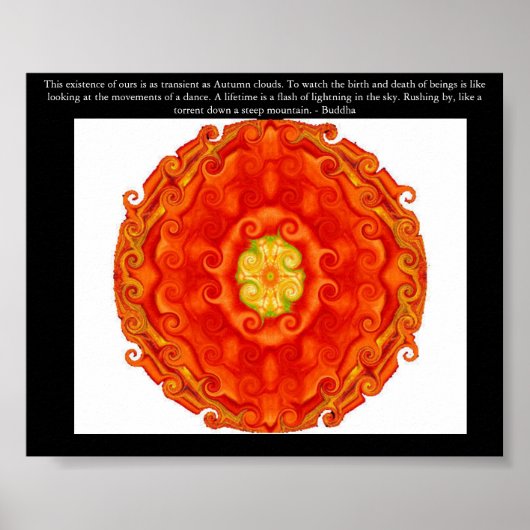 Prachtige boeddhistische prijsopgave met Vibrant M Poster (Voorkant)