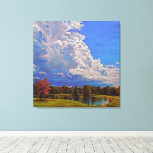 Prachtige Boerderij Scene Canvas Afdruk (Insitu (Houten vloer))