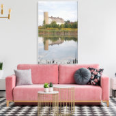 Prachtige Boerderij uit de Pond Canvas Afdruk (Insitu (Woonkamer))