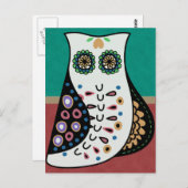 Prachtige Bohemian Hippy Owl Briefkaart (Voorkant / Achterkant)