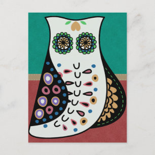 Prachtige Bohemian Hippy Owl Briefkaart
