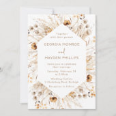 Prachtige Boho Alle seizoenen Luxe bruiloft Kaart (Voorkant)