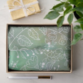Prachtige Boho Botanicals dromerige Sage Groen Tissuepapier (Geschenk)
