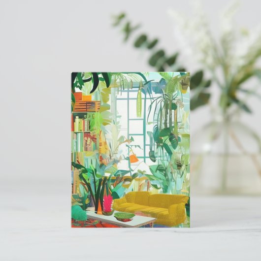 Prachtige Boho Living Room Briefkaart (Staand voorkant)
