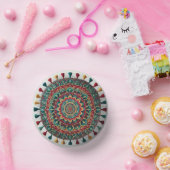 Prachtige Boho Mandala Borden – levendig en uniek Papieren Kommen (Feest)