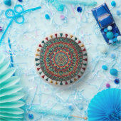 Prachtige Boho Mandala Borden – levendig en uniek Papieren Kommen (Feest)