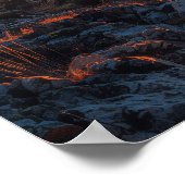 Prachtige boom bij zonsondergang poster (Hoek)