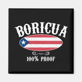 Prachtige Boricua Puerto Rico 100% Magneet