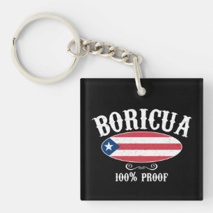 Prachtige Boricua Puerto Rico 100% Sleutelhanger