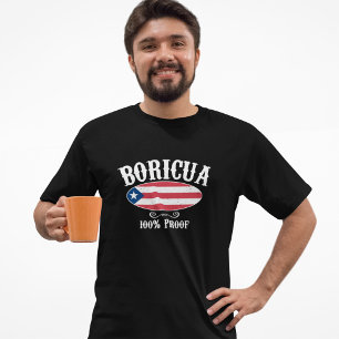 Prachtige Boricua Puerto Rico 100% T-shirt