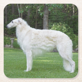 Prachtige Borzoi Kartonnen Onderzetters