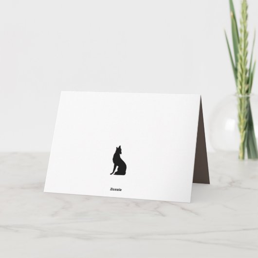 Prachtige bosdieren Wildlife Uil Groet Kaart (Achterkant)