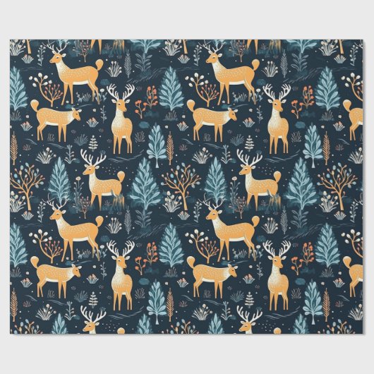 Prachtige bosherten cadeaupapier (Vlak)