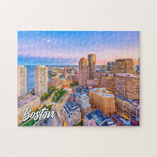 Prachtige Boston Skyline, Massachusetts, Verenigde Legpuzzel (Horizontaal)