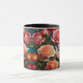 Prachtige Botanische Bloemen Koffie Mok (Midden)