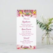 Prachtige botanische bloementuin Menu (Staand voorkant)