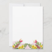 Prachtige botanische bloementuin Save-the-Date Kaart (Achterkant)